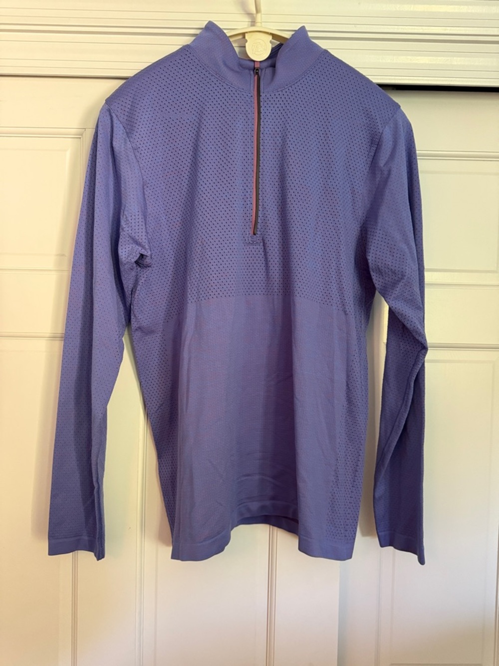 lululemon athletica Perforated Half-Zip Pullover in Lavender